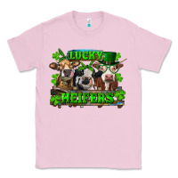 Bubblegum Pink St Patricks Day Lucky Heifers Classic Tee - RanaPortraitStore
