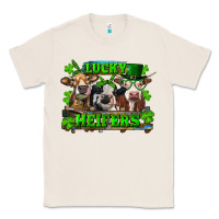 Natural St Patricks Day Lucky Heifers Classic Tee - RanaPortraitStore