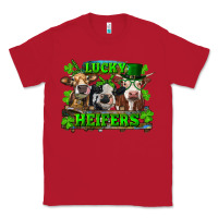 Red St Patricks Day Lucky Heifers Classic Tee - RanaPortraitStore