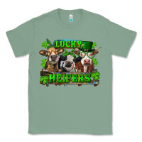 Sage St Patricks Day Lucky Heifers Classic Tee - RanaPortraitStore