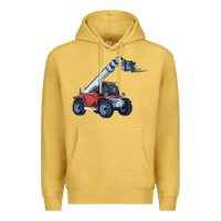 Antique Gold Telehandler Premium Hoodie - LillyAllenDesigns