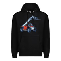Black Telehandler Premium Hoodie - LillyAllenDesigns