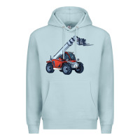 Blue Mist Telehandler Premium Hoodie - LillyAllenDesigns