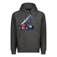 Charcoal Heather Telehandler Premium Hoodie - LillyAllenDesigns