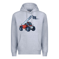 Heather Grey Telehandler Premium Hoodie - LillyAllenDesigns