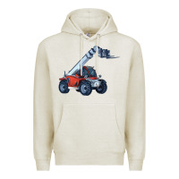 Oatmeal Heather Telehandler Premium Hoodie - LillyAllenDesigns