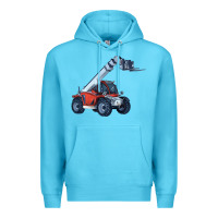 Ocean Blue Telehandler Premium Hoodie - LillyAllenDesigns