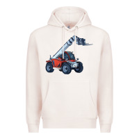 Pale Pink Telehandler Premium Hoodie - LillyAllenDesigns