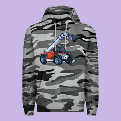 Telehandler Premium Hoodie Designed By Lillyallendesigns