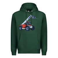Sports Green Telehandler Premium Hoodie - LillyAllenDesigns