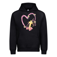 Black heart cross Urban Hoodie - MaliasSmallBusiness