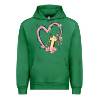 Emerald heart cross Urban Hoodie - MaliasSmallBusiness