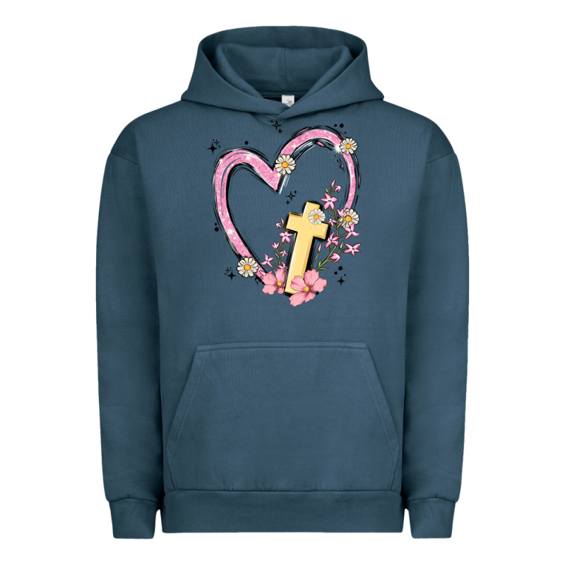 Heart Cross Urban Hoodie by MaliasSmallBusiness | Teevron