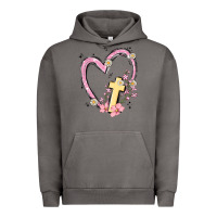 Pigment Tornado heart cross Urban Hoodie - MaliasSmallBusiness