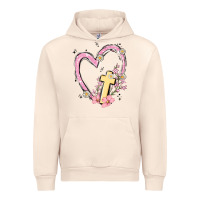 Sandshell heart cross Urban Hoodie - MaliasSmallBusiness