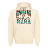 Sandshell wranglin mama Zipper Hoodie - Zillion Design Studio