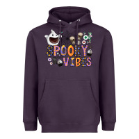 Plum spooky vibes Heavyweight Hoodie - CowhideDigitalArt