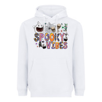 White spooky vibes Heavyweight Hoodie - CowhideDigitalArt