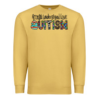 Antique Gold accept. understand love autism Premium Sweatshirt - CowhideDigitalArt