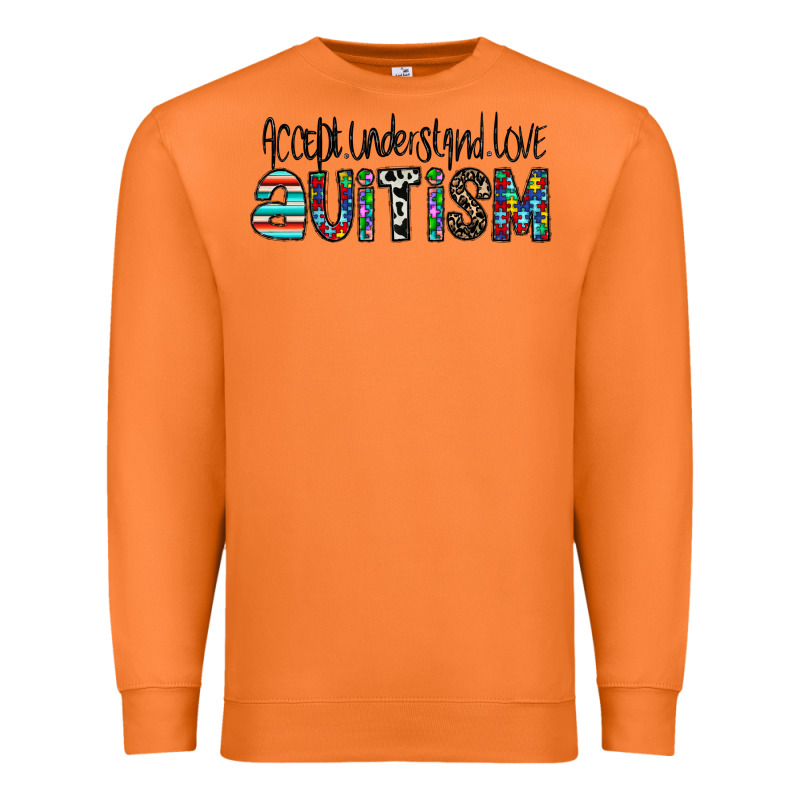 Accept. Understand Love Autism Premium Sweatshirt by CowhideDigitalArt | Teevron
