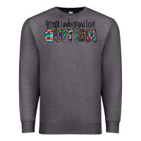 Charcoal Heather accept. understand love autism Premium Sweatshirt - CowhideDigitalArt