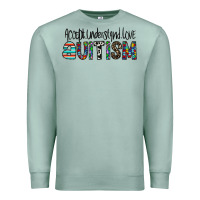 Seafoam accept. understand love autism Premium Sweatshirt - CowhideDigitalArt