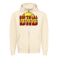 Sandshell softball dad Zipper Hoodie - Zillion Design Studio