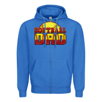True Royal softball dad Zipper Hoodie - Zillion Design Studio