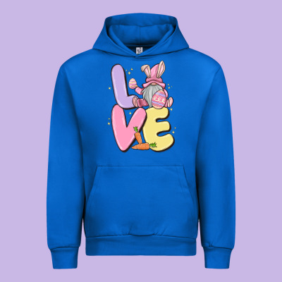 Love Easter Gnome Urban Hoodie Designed By Maliassmallbusiness