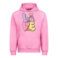 Fuchsia Pink love easter gnome Urban Hoodie - MaliasSmallBusiness