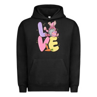 Pigment Black love easter gnome Urban Hoodie - MaliasSmallBusiness