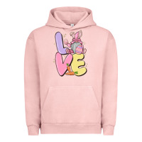 Pigment Salmon love easter gnome Urban Hoodie - MaliasSmallBusiness