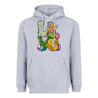 Heather Grey Love gnome Easter Heavyweight Hoodie - Neo Western