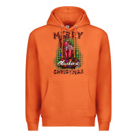 Carrot merry clucking christmas rooster Premium Hoodie - BarkalooDesign