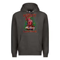 Smoke merry clucking christmas rooster Premium Hoodie - BarkalooDesign