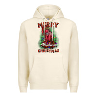 Tofu merry clucking christmas rooster Premium Hoodie - BarkalooDesign