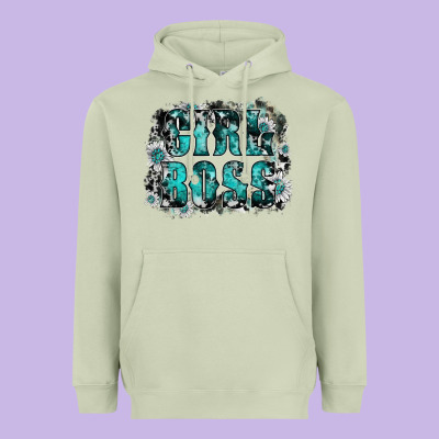 Girl Boss Heavyweight Hoodie Designed By Sublimationcraftshop