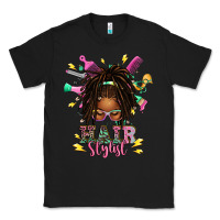 Black afro locs hair stylist messy bun tbw Classic Tee - texasbilliewilder