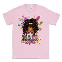 Bubblegum Pink afro locs hair stylist messy bun tbw Classic Tee - texasbilliewilder