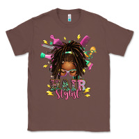Chestnut afro locs hair stylist messy bun tbw Classic Tee - texasbilliewilder