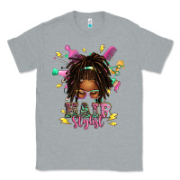 Heather Grey afro locs hair stylist messy bun tbw Classic Tee - texasbilliewilder