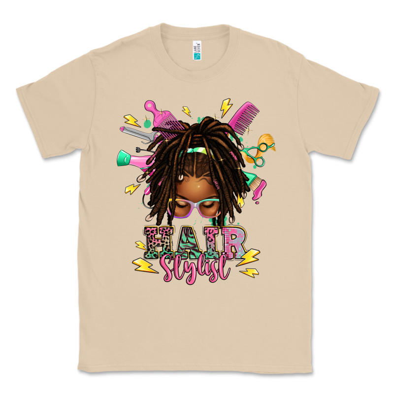 Afro Locs Hair Stylist Messy Bun Tbw Classic Tee by texasbilliewilder | Teevron
