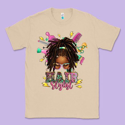 Afro Locs Hair Stylist Messy Bun Tbw Classic Tee Designed By Texasbilliewilder