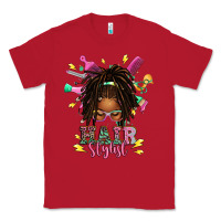 Red afro locs hair stylist messy bun tbw Classic Tee - texasbilliewilder