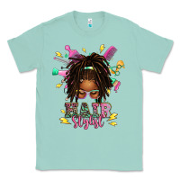 Seafoam afro locs hair stylist messy bun tbw Classic Tee - texasbilliewilder