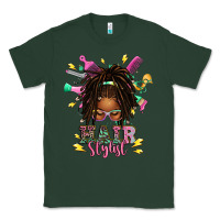 Sports Green afro locs hair stylist messy bun tbw Classic Tee - texasbilliewilder