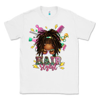 White afro locs hair stylist messy bun tbw Classic Tee - texasbilliewilder
