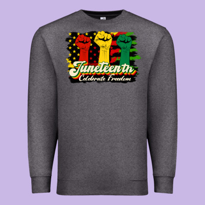 Juneteenth Celebrate Freedom Premium Sweatshirt Designed By Hra Design Shop