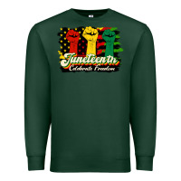 Sports Green juneteenth celebrate freedom Premium Sweatshirt - HRA Design Shop