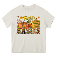 Cream Fall Basics Heavy Core Tee - CowhideDigitalArt